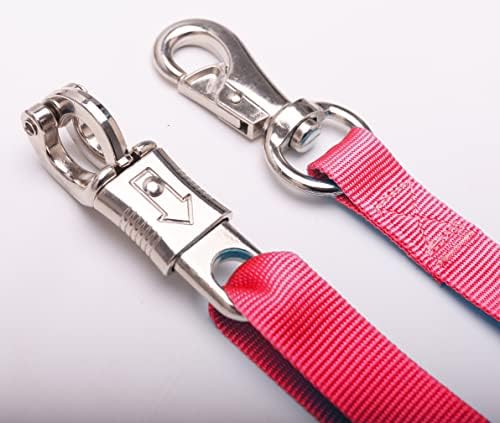 Adjustable Nylon Cross Ties （2 Pack）-Cross Tie with Panic Snap and Bull Snap - Adjusts from 44.5" to 78.3"