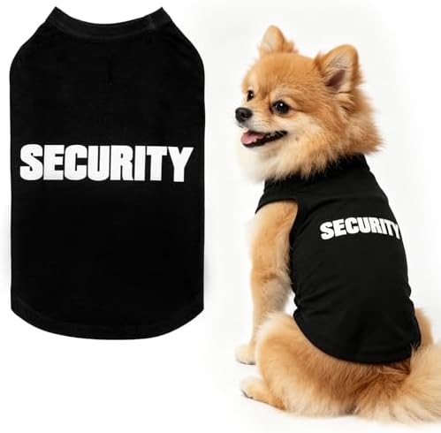 BINGPET Dog Security Shirt, Soft Cotton Puppy T-Shirt, Halloween Costumes
