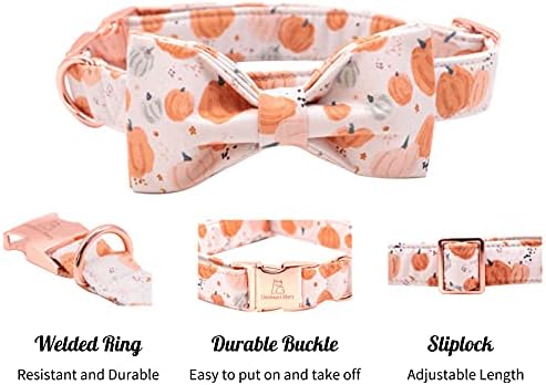 Lionheart glory Premium Dog Collars, Bowtie Dog Collar, Adjustable Heavy Duty Halloween Dog Collar with Bow for XLarge Dogs