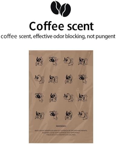 Dog Poop Bags Rolls, Coffee Scent Biodegradable Brown, Large 9x13 Inch With Dispenser, Leakproof & Easy Tear 240 Count (16 Rolls) for Outdoor Dog Walking