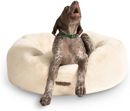 UnHide Floof Pet Bed, Extra Soft Dog Bed with Removable Faux Fur Cover