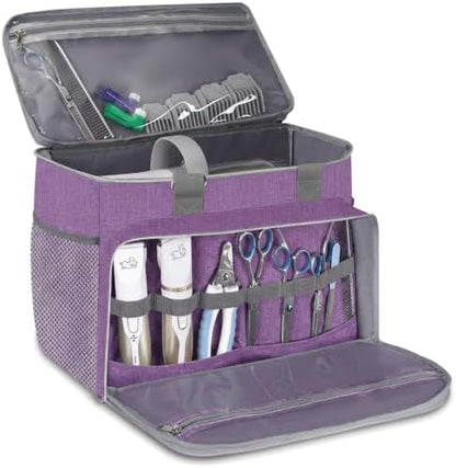 Dog Cat Grooming Bag for Vacuum,Scissors,Dog Grooming Kit Supplies