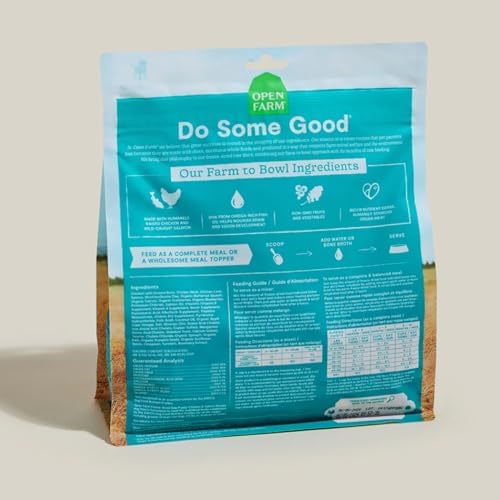 Open Farm Freeze Dried Raw Puppy Food, Chicken & Salmon Morsels, 13.5oz Bag