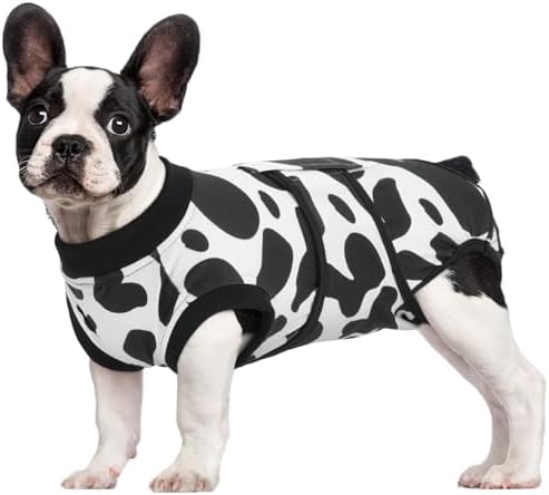 Kuoser Recovery Suit for Dogs Cats, Soft Dog Surgery Suit Female Male Spay
