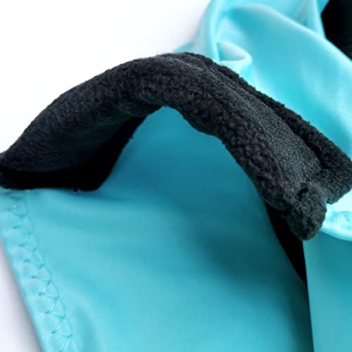 Stretchy Horse Fly Mask with Ears, Large Eye Space Paleblue Pony