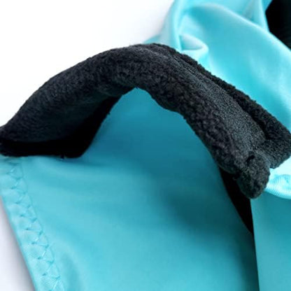 Stretchy Horse Fly Mask with Ears, Large Eye Space Paleblue Pony