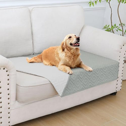 hyha Waterproof Reversible Dog Blanket, Pet Blanket for Sofa Couch
