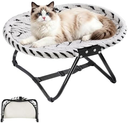 Foldable Pet Cot - No-Assembly Raised Bed for Cats & Small Dogs
