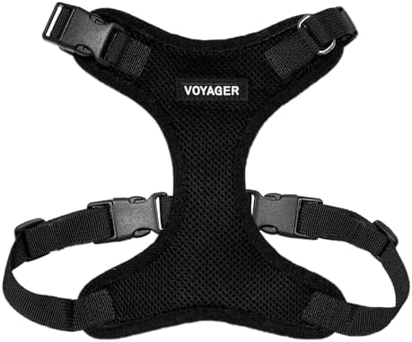 Voyager Step-in Lock Dog Harness - Black, X-Large