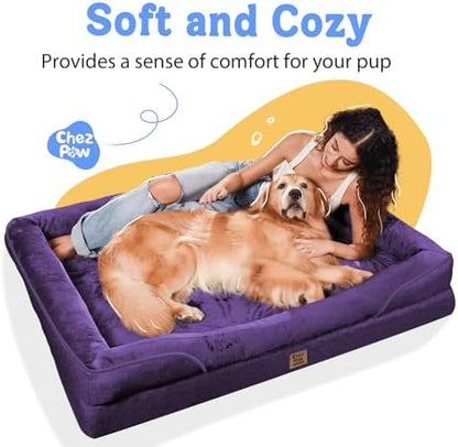 Chez Paw Orthopedic Washable XXL Dog Bed for Extra Large Dogs