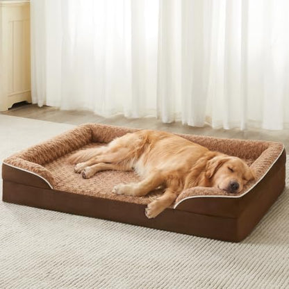 WNPETHOME Orthopedic Washable XXL Dog Bed for Senior Dog Cozy Sleep
