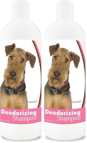 Healthy Breeds Airedale Terrier Deodorizing Shampoo 16 oz (Pack of 2)