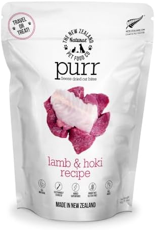The New Zealand Natural Pet Food Co. Purr Lamb and Hoki Freeze Dried Recipe