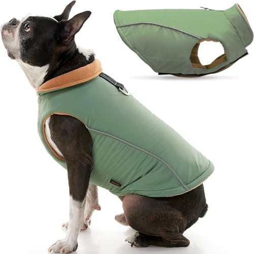 Gooby Sports Vest Dog Jacket, Green, Medium