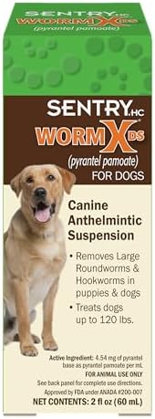 Worm X Plus 7 Way Liquid Dewormer for Dogs 2 oz Broad Spectrum Canine Anthelmintic Suspension Removes Hookworms and Roundworms for Dogs Up to 120 lbs