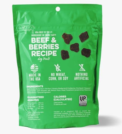 Organic Dog Treats, Sweet Potato, Beef Flavor, 4 Ounces, USDA Organic, Made in USA, for All Breeds and Ages, Training