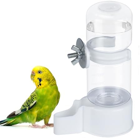 Automatic Bird Cage Water Dispenser, 4.73 oz Parakeet Water Feeder
