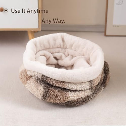 Cat Bed Cave Sleeping Bag, Pet Mat Warming Pad Sack for Cats and Small Dog,Burrowing Cozy Soft Comfortable Bed(for Small and Medium Cats)