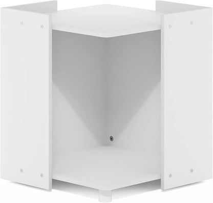 Furinno Peli Litter Box Enclosure, Solid White