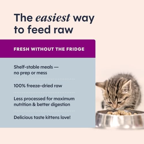 Instinct Kitten Freeze Dried Raw Meals, Dry Cat Food, Chicken, 9.5 oz. Bag