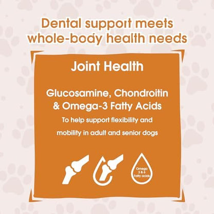 Get Naked Grain-Free Joint Health Dental Chew Sticks for Small Dogs, Natural Dog Dental Chews & Treats, 6.2 oz