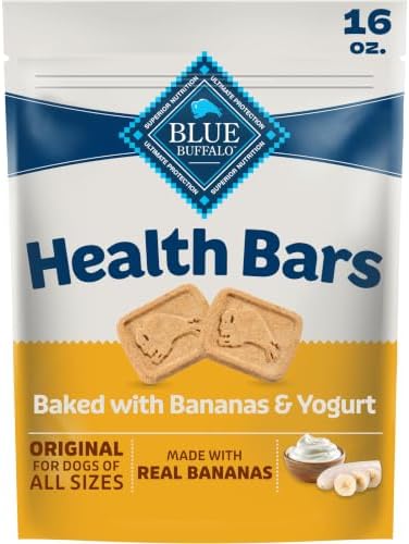 Blue Buffalo Health Bars Bananas & Yogurt Dog Biscuits, 16 oz