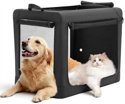 DUMOS Soft Dog Crate 30 Inch, Large Foldable Outdoor Cat Carrier
