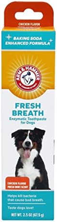 Arm & Hammer Fresh Breath Enzymatic Dog Toothpaste, Chicken, 2.5 Oz, 72-Pk