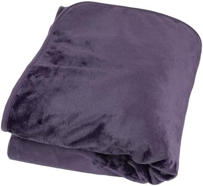 Lavish Home Waterproof Throw Blanket, Purple, 80” x 80”
