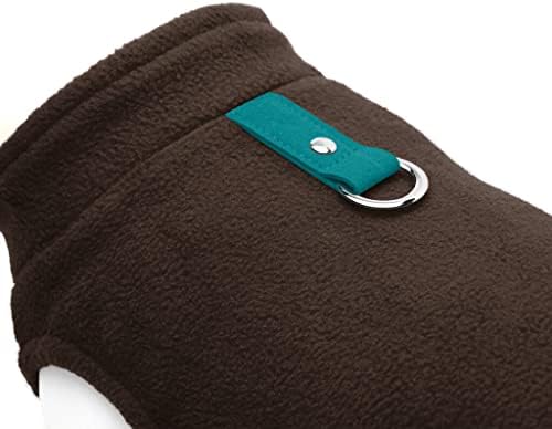 Gooby Fleece Vest Dog Sweater, Turquoise, Small