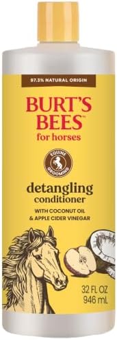 Burt's Bees for Horses Detangling Conditioner, with Coconut Oil, 32 Oz