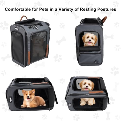EliteField Deluxe Backpack Pet Carrier for Cats and Dogs (3-Year Warranty)