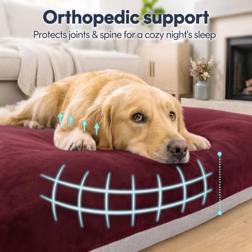 Magic Dog Orthopedic Extra Large Dog Bed 47 Inch, Super Soft XL Pet Bed