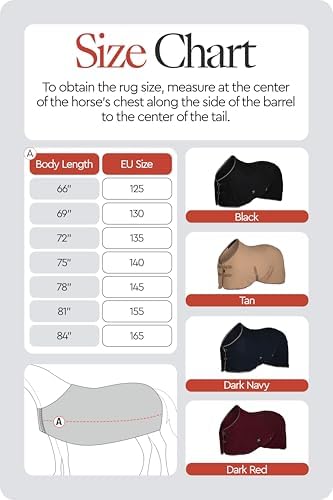 HORZE Kiel Horse Blankets for Real Horses, Fleece Horse Cooler Sheet