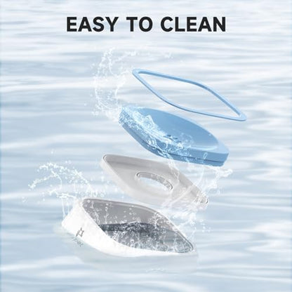 ELS PET No Spill Dog Cat Bowl 35oz 1L Anti Slip Travel Water Dispenser Blue