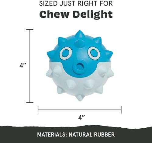 BarkBox Deep Sea Throwfish Dog Toy - for Large Dogs