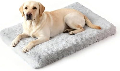 Orthopedic Memory Foam Dog Bed Extra Large Size Crate Pad 44 x 32 Inch Gray