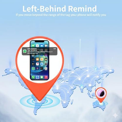 2 Pack Tracker Tags Finder Apple Find My MFi Certified Waterproof iOS Only