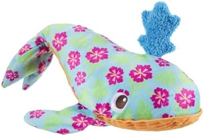 BarkBox Hawaiian Humpbark Whale Dog Toy - Fun for Dogs