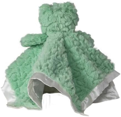 Mary Meyer Putty Nursery Lovey Stuffed Animal Security Blanket Soft Snuggle Toy, 13 x 13-Inches, Mint Green Frog