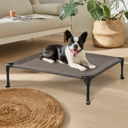 Veehoo Outdoor Elevated Dog Bed for Medium Dogs, Cooling Raised Dog Cots