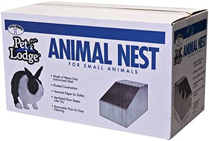 Pet Lodge® Small Animal Nest | Substitute Natural Burrow or Den | Rabbit Nesting Box | Burrow Box for Small Animals
