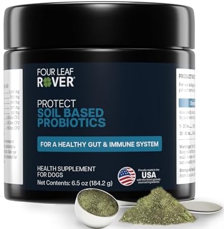 Protect - Probiotics for Dogs - Veterinarian Formulated - with Natural Prebiotics and Antioxidants - Detoxification & Gut Health - 60 Day Large Dog Supply