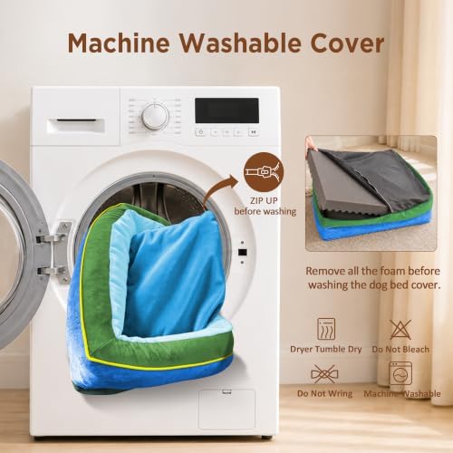 Comfort Expression Orthopedic Dog Bed for Extra Large Dogs with Bolster