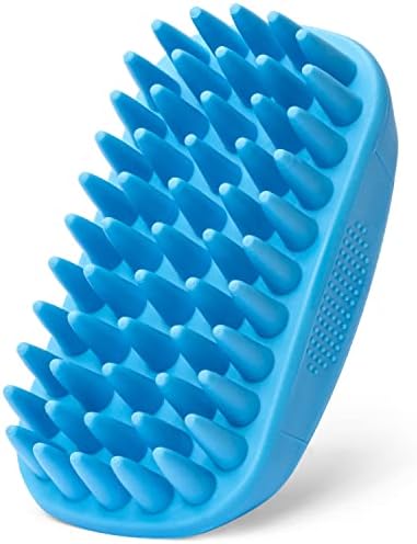 Rubber Curry Brush for Dogs - Soft Deshedding Brush for Short Hair