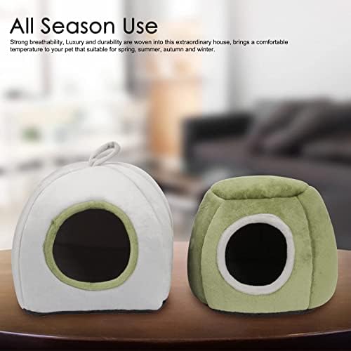 YUEPET Guinea Pig Bed 2 Pack,Warm Guinea Pig House, Stump & Yurt