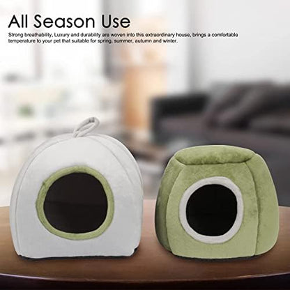 YUEPET Guinea Pig Bed 2 Pack,Warm Guinea Pig House, Stump & Yurt
