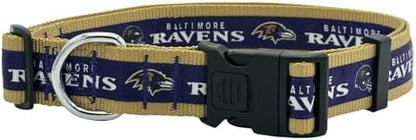Pets First NFL Baltimore Ravens Licensed PET COLLAR, Extra Large - Heavy-Duty, Strong, and Durable Dog Collar. Available in 31 Football Teams and 4 Sizes