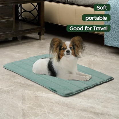 BALANCE Dog Crate Pad, Dog Foam Crate Mat Kennel Pad, Washable Water-Resistant Pet Bed Flat Dogs Cage Mat for Medium Dogs