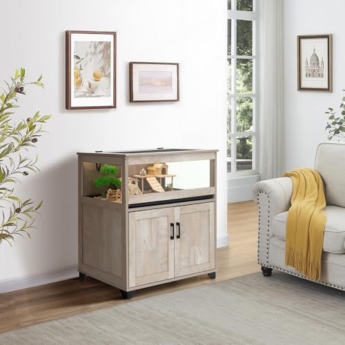 unipaws Hedgehog Cage with Storage Cabinet and Tray, Hamster Cage
